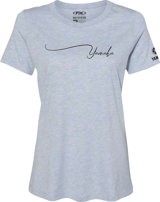Facotry Effex Womens Yamaha Signature T-Shirt - Light Heather Blue