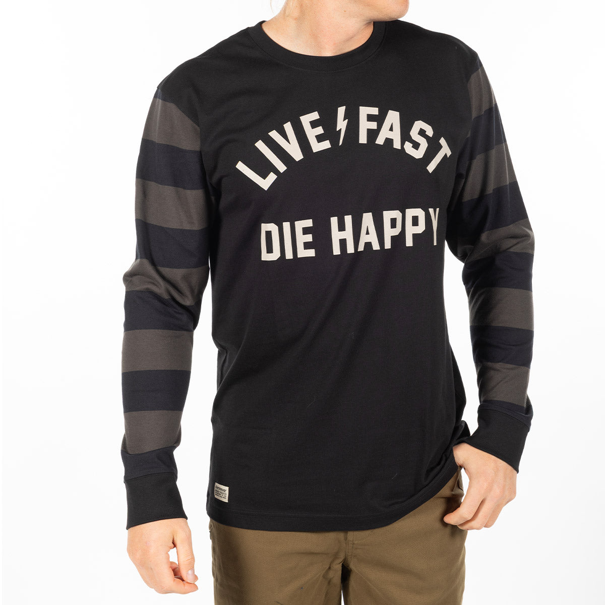 Fasthouse Sherwin Yarn Dye Long Sleeve Tee - Black