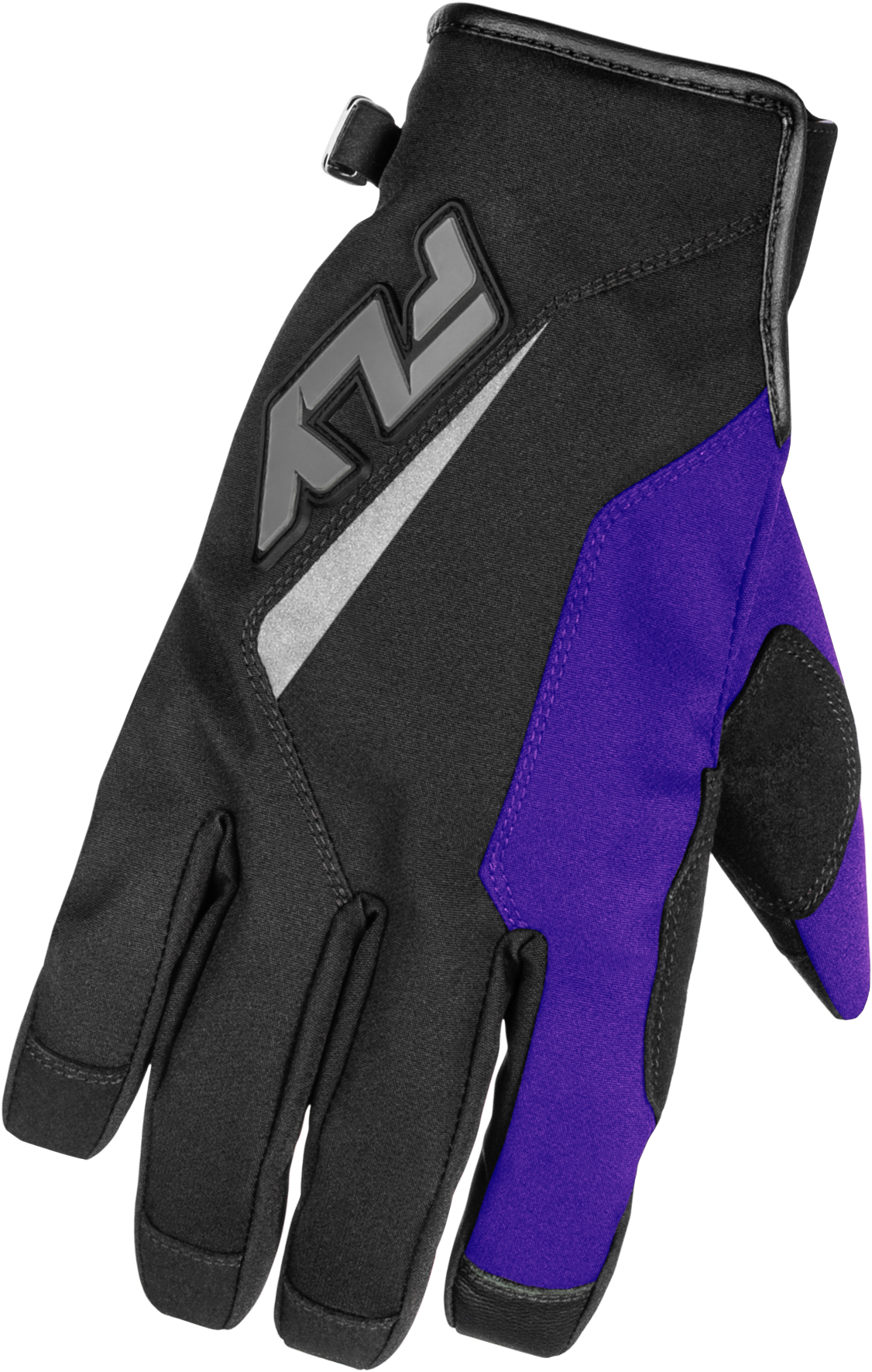 Fly Racing Youth Title Gloves - Black/Purple/Grey