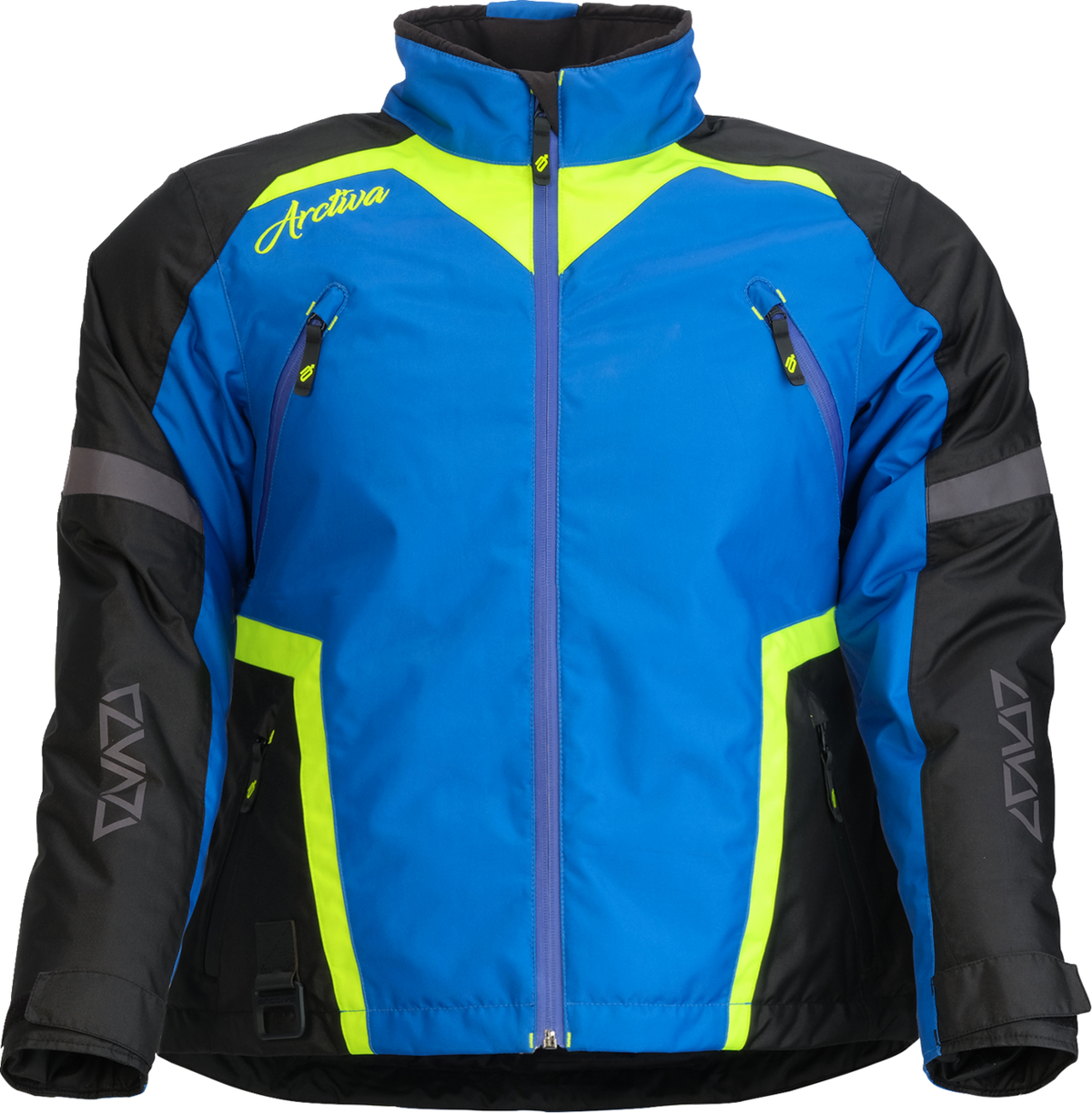 Arctiva Womens Pivot 8 Jacket - Blue/Hi-Viz
