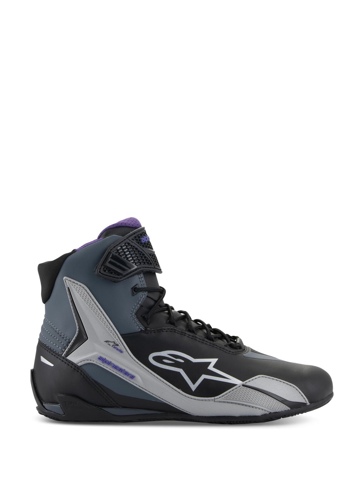 Alpinestars Womens Stella Faster-4 Shoes - Black/Gray/Violet