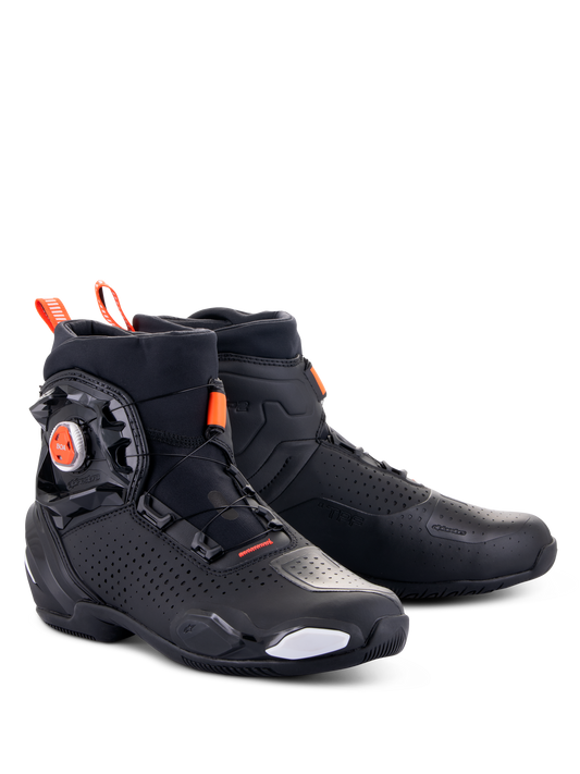 Alpinestars SP-2 Riding Shoes - Black/White/Red Fluo