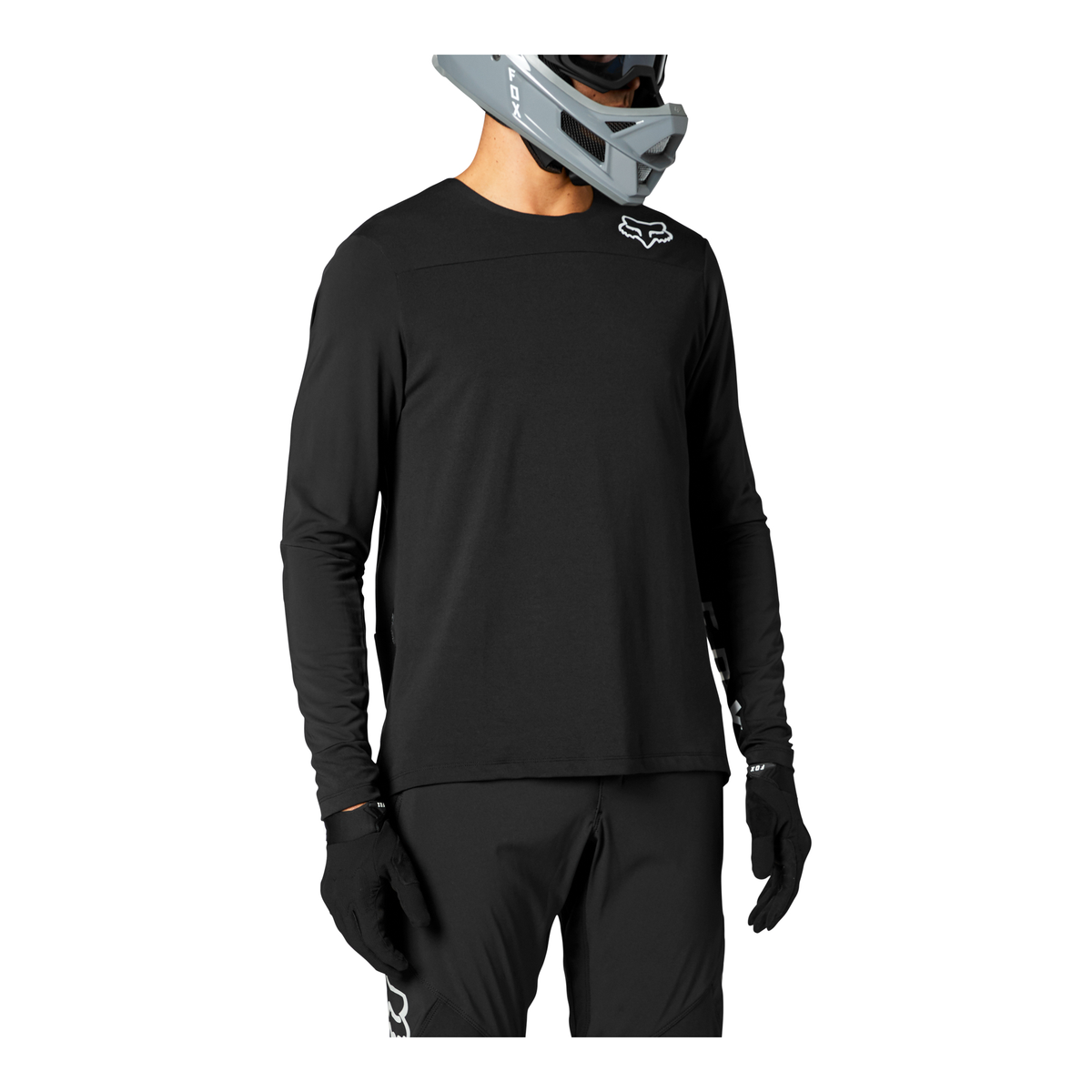 Fox Racing Defend Delta Long Sleeve Jersey CLOSEOUT - Black/Black