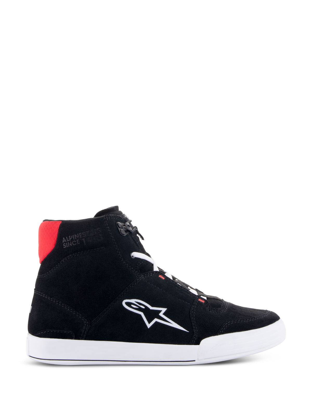 Alpinestars Chrome Shoes - Black/White/Bright Red