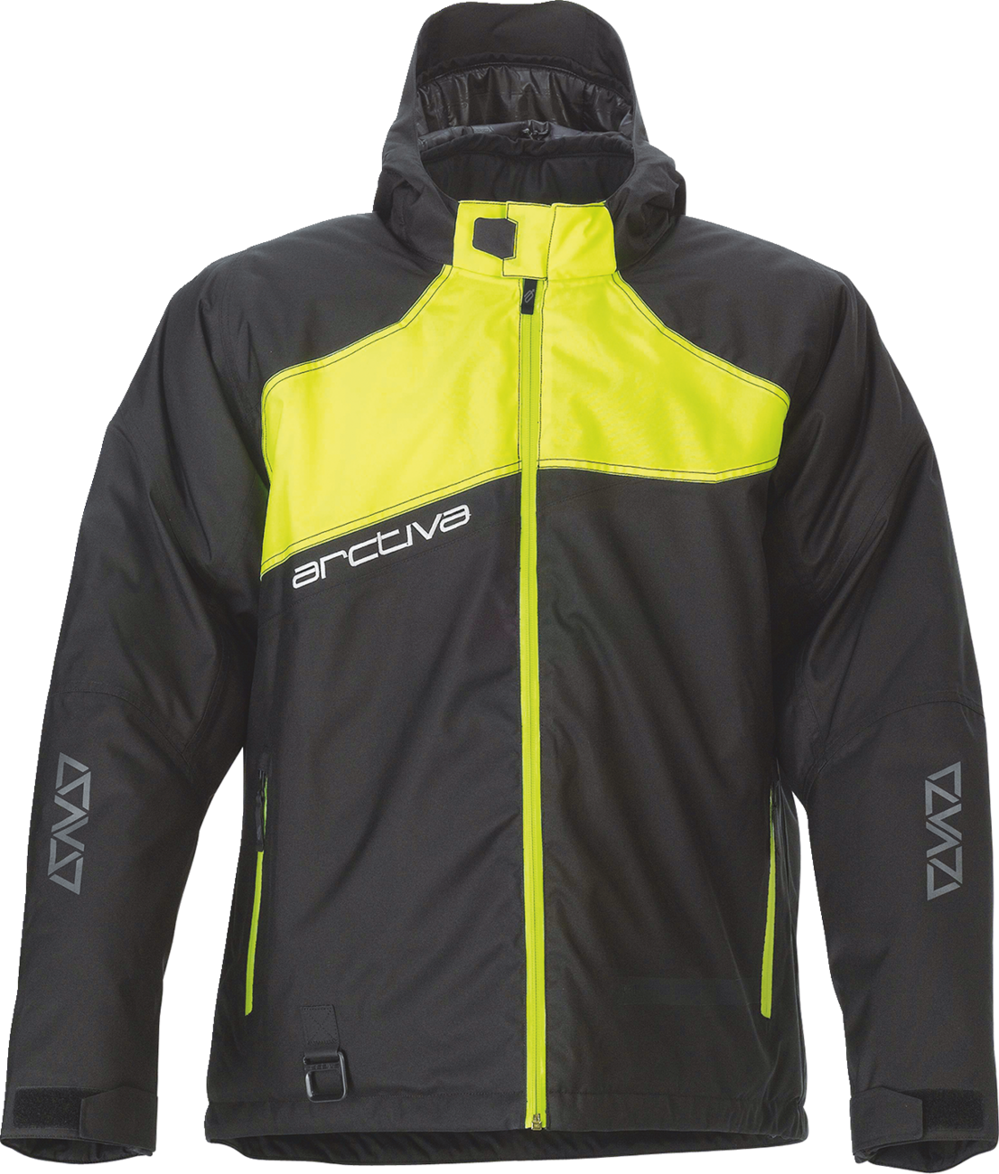 Arctiva Pivot 5 Hooded Jacket - Black/Hi-Vis