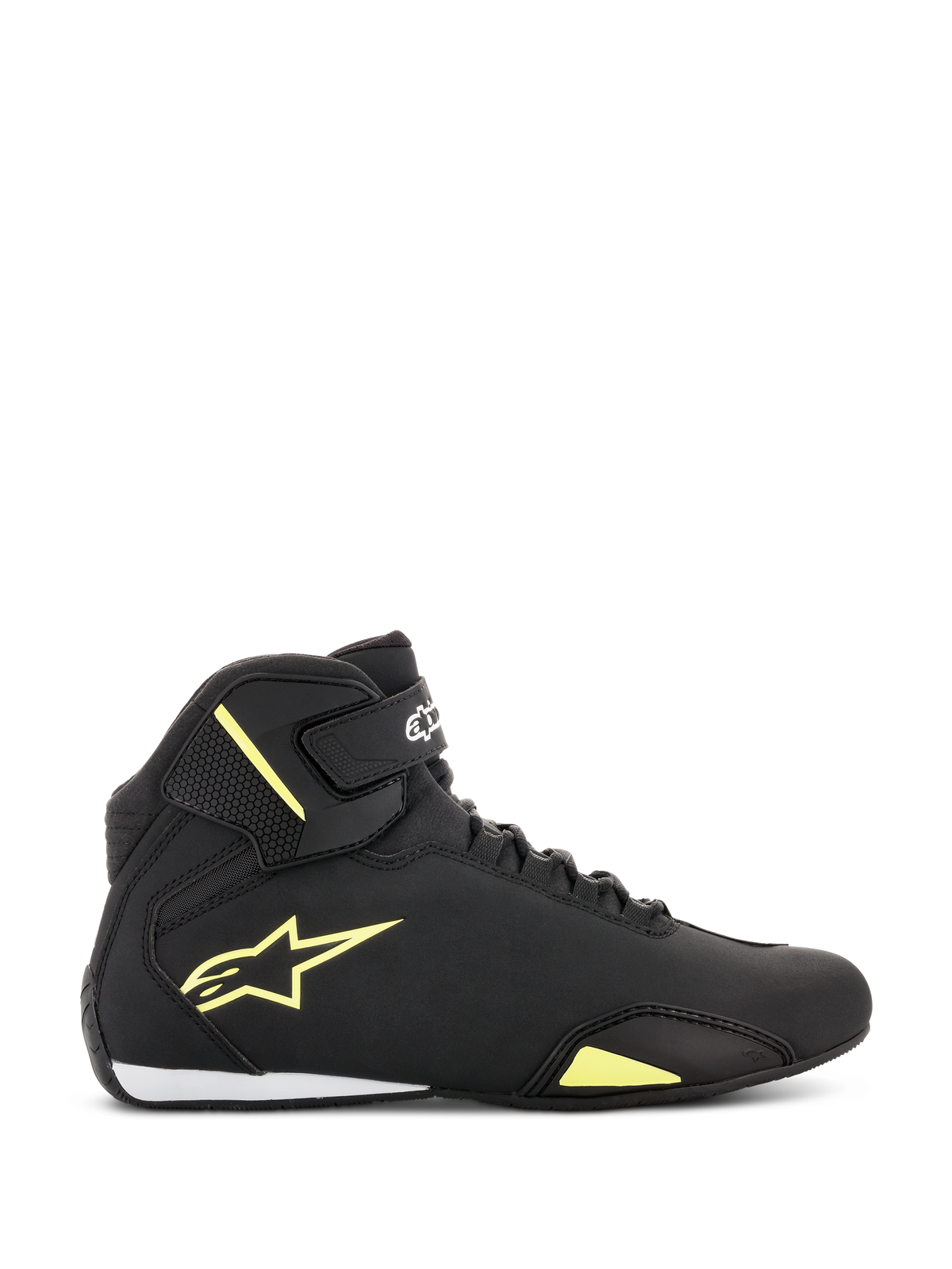 Alpinestars Sektor Shoes - Black/Yellow Fluorescent