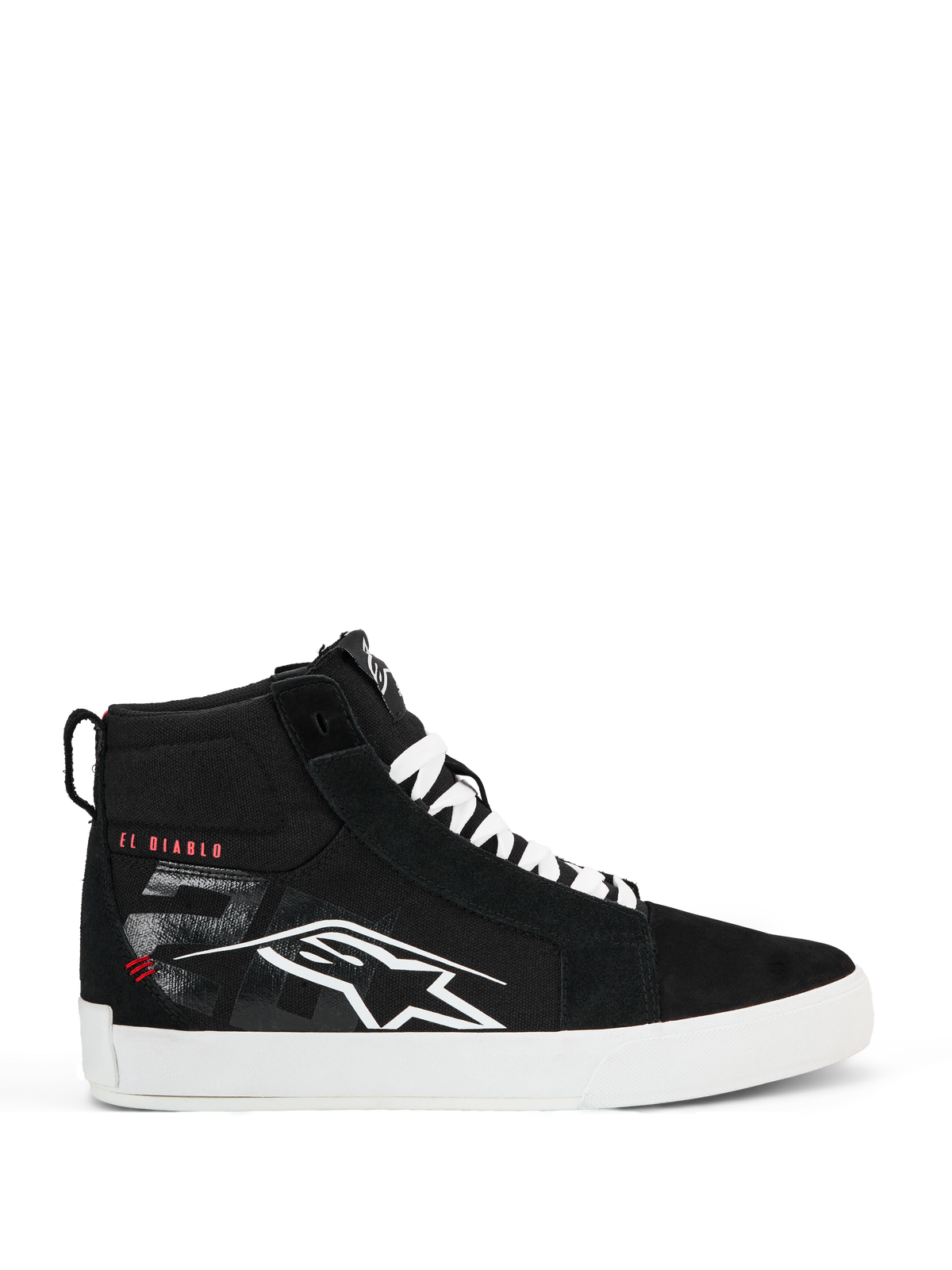 Alpinestars FQ20 Ride-63 Canvas Shoes - Black/White/Bright Red