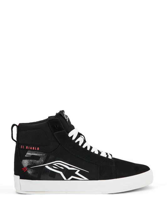 Alpinestars FQ20 Ride-63 Canvas Shoes - Black/White/Bright Red
