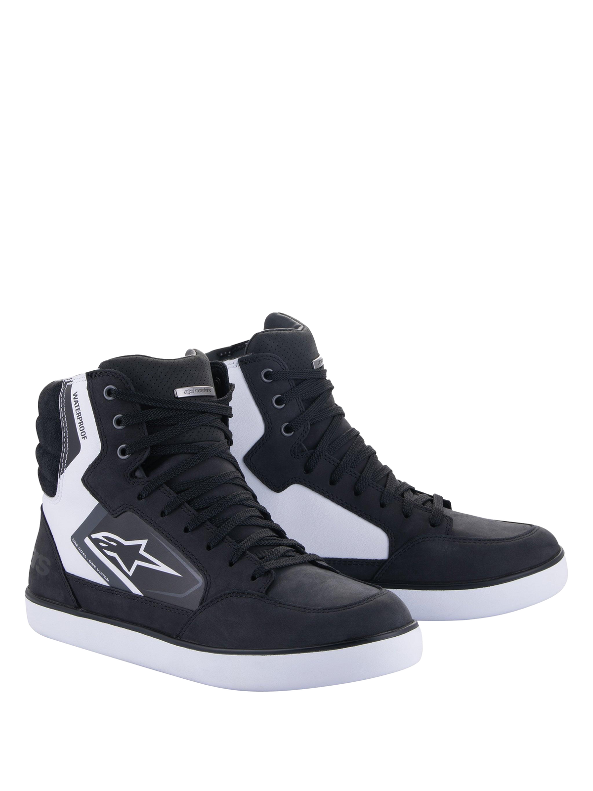Alpinestars J-6 Waterproof Shoes - Black/White/Cool Gray