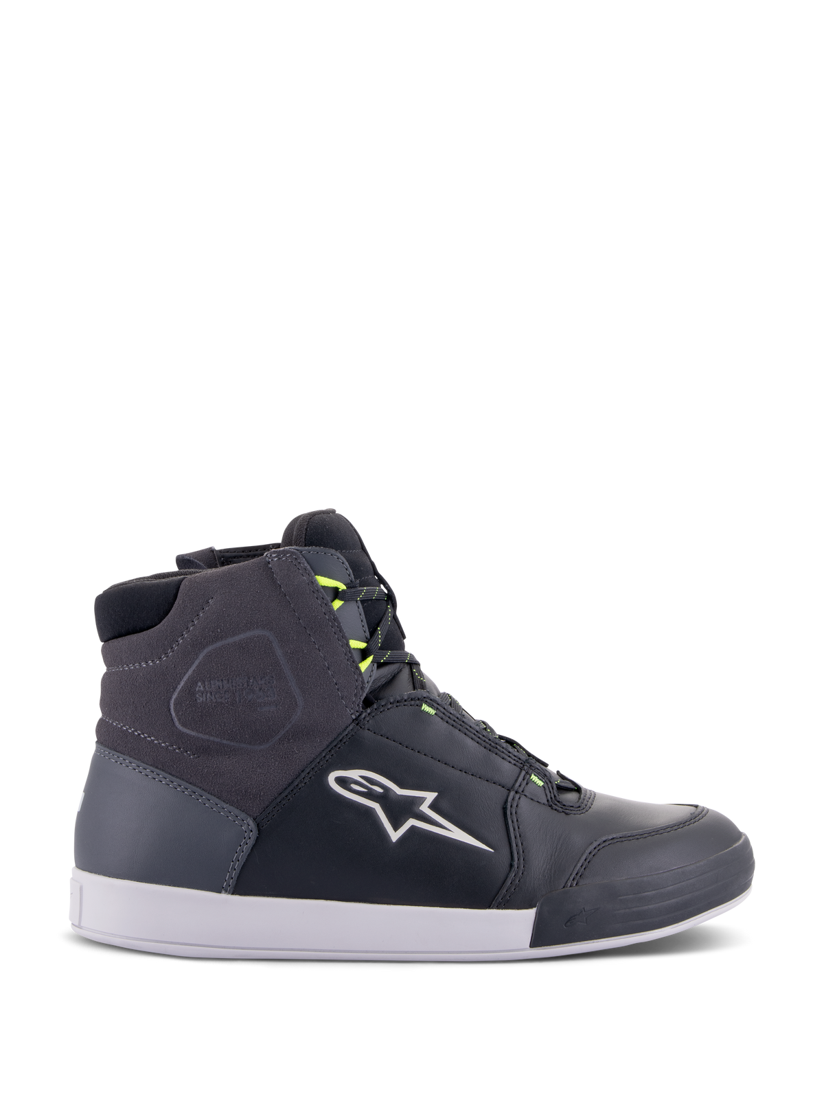 Alpinestars Chrome Drystar Shoes - Black/Dark Gray/Yellow Fluo
