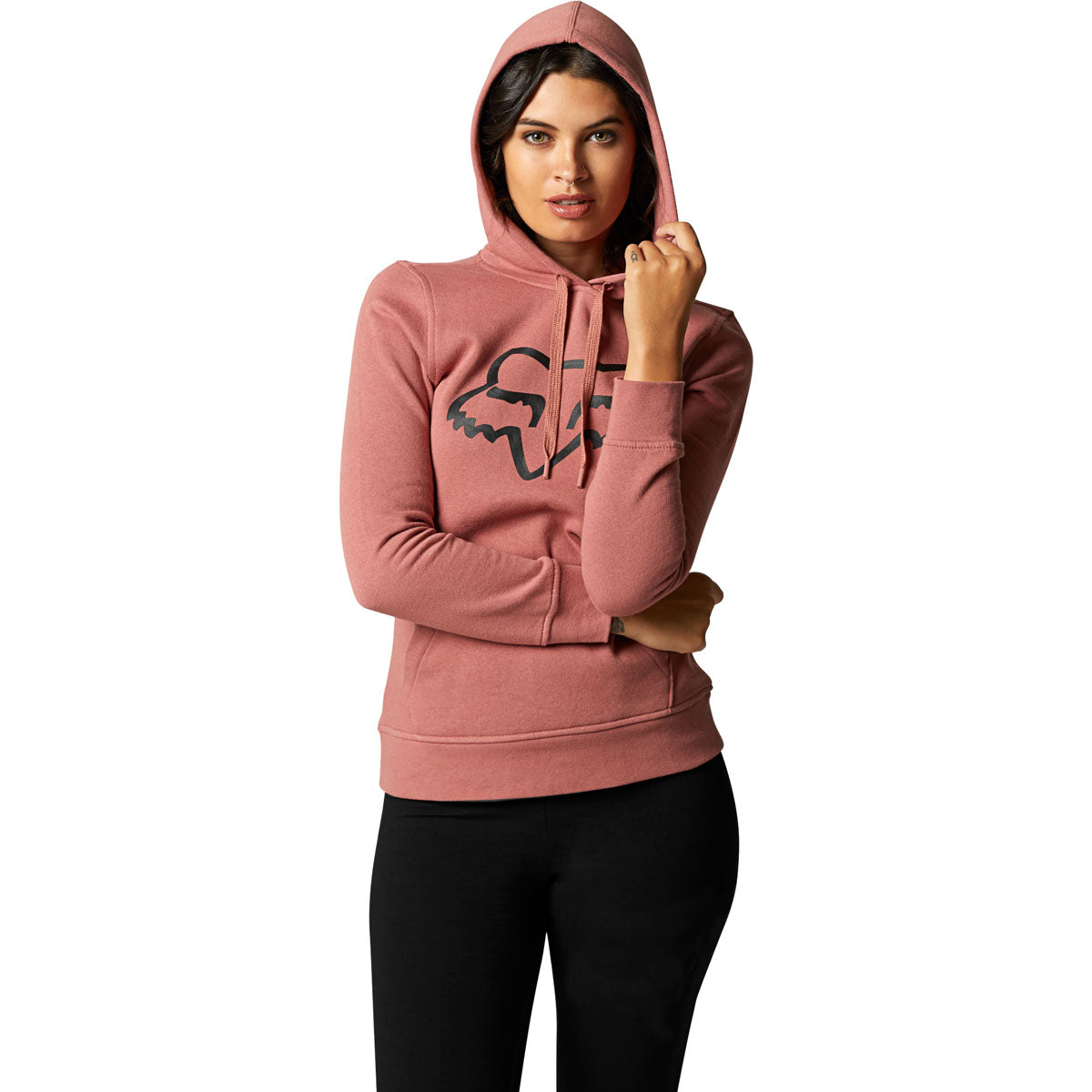 Fox Racing Boundary Pullover Fleece Hoodie - Distressed Rose