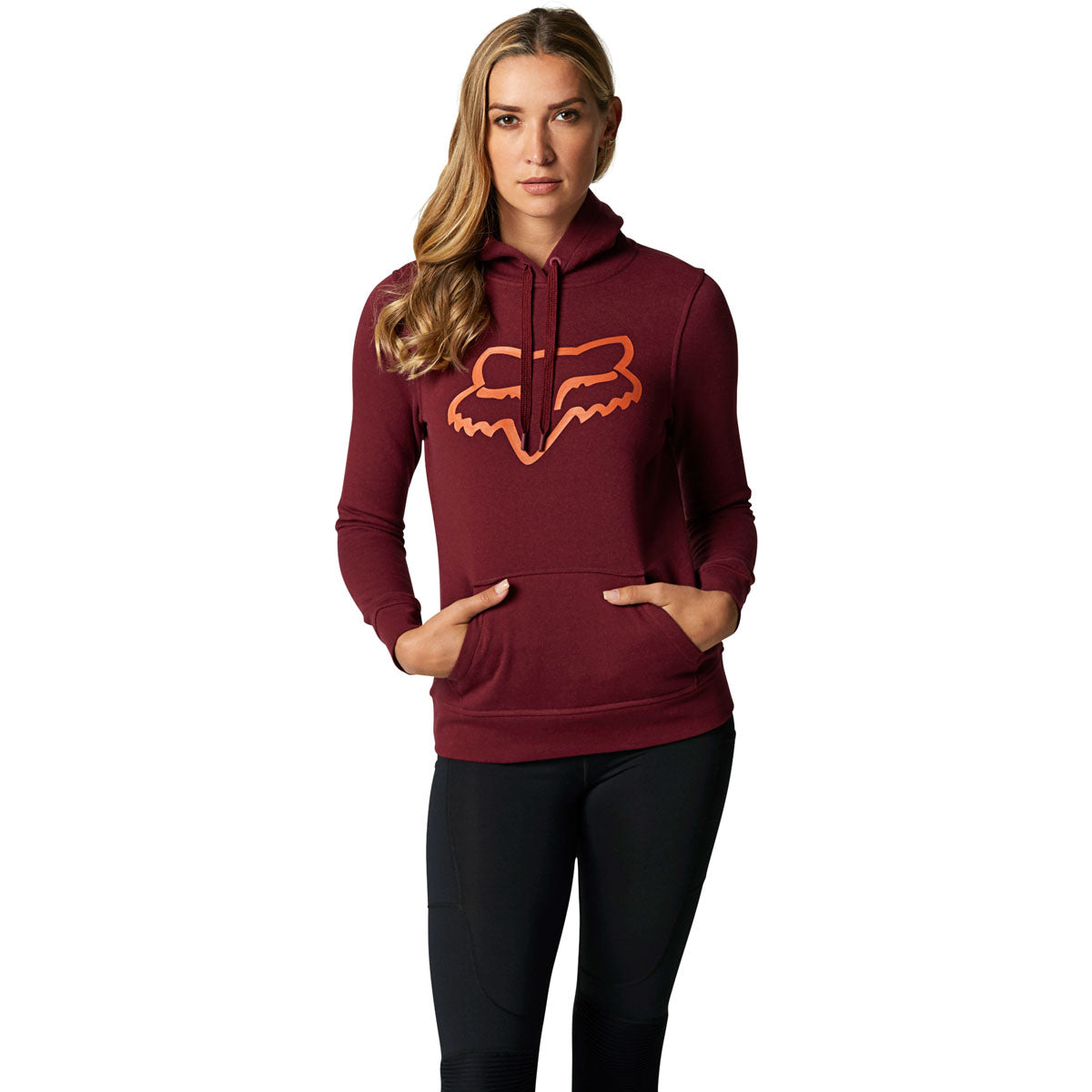 Fox Racing Boundary Pullover Fleece Hoodie - Cranberry