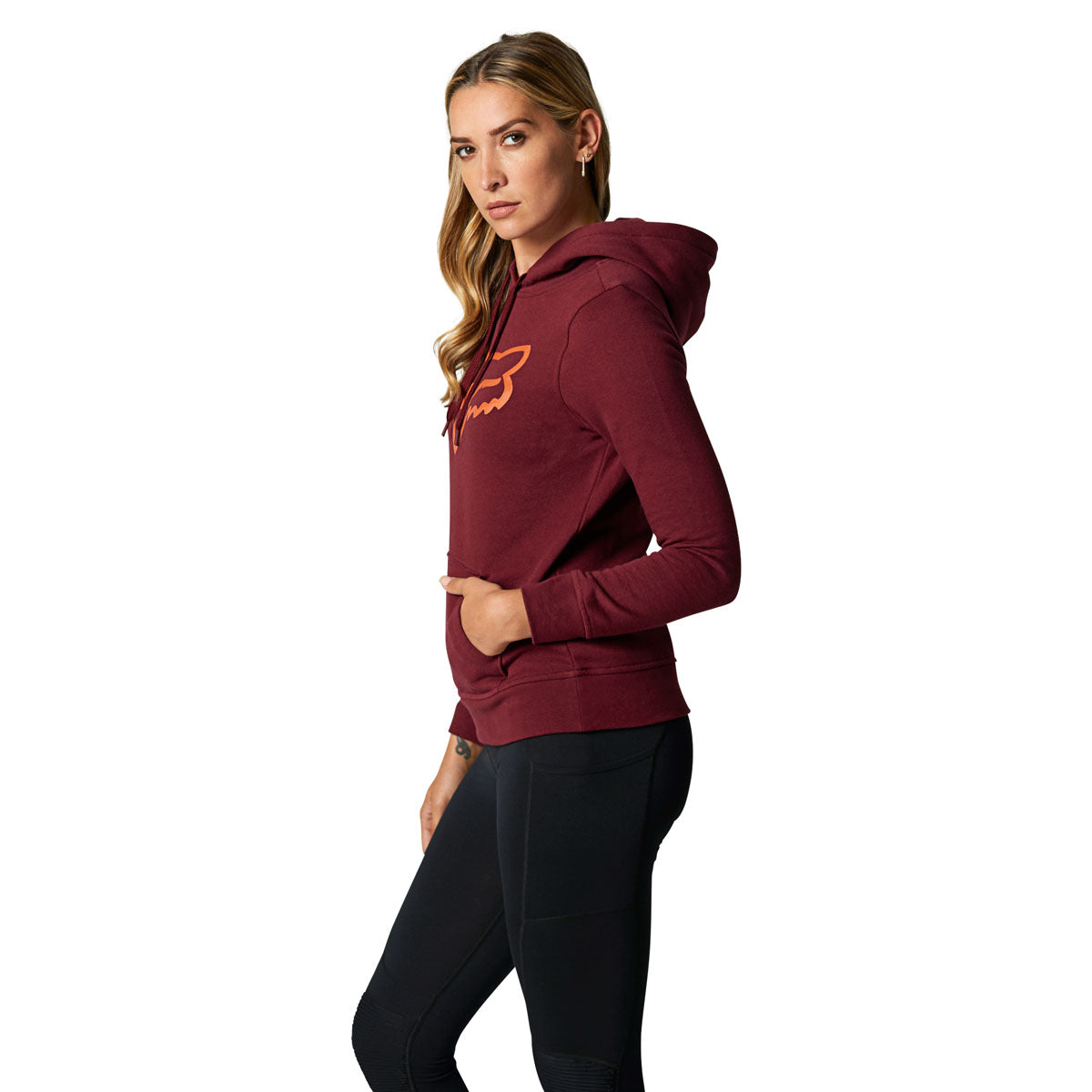 Fox Racing Boundary Pullover Fleece Hoodie - Cranberry