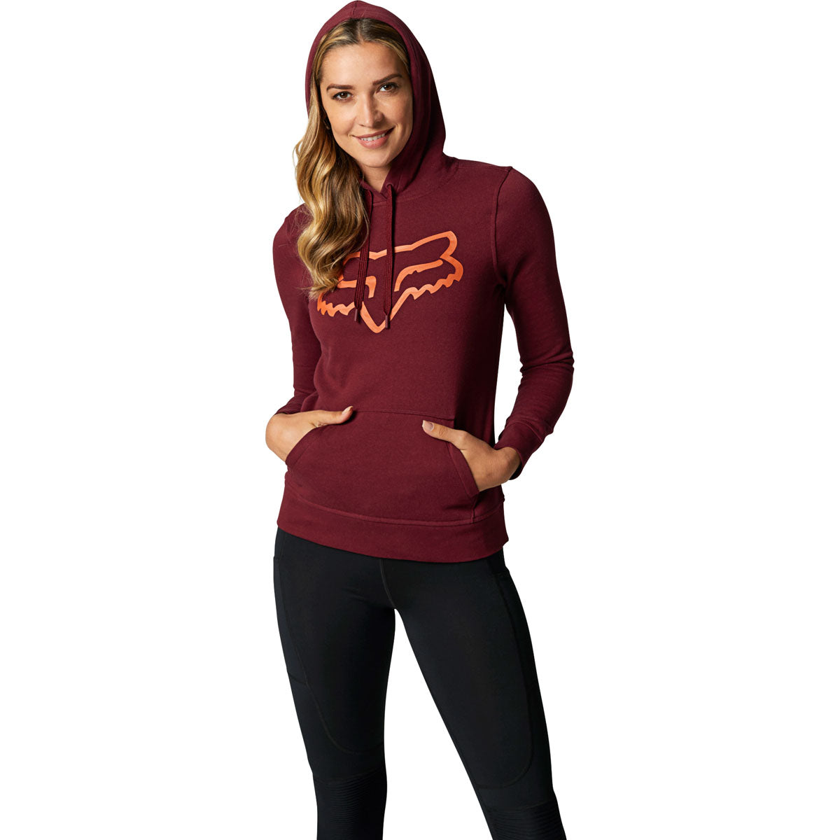 Fox Racing Boundary Pullover Fleece Hoodie - Cranberry