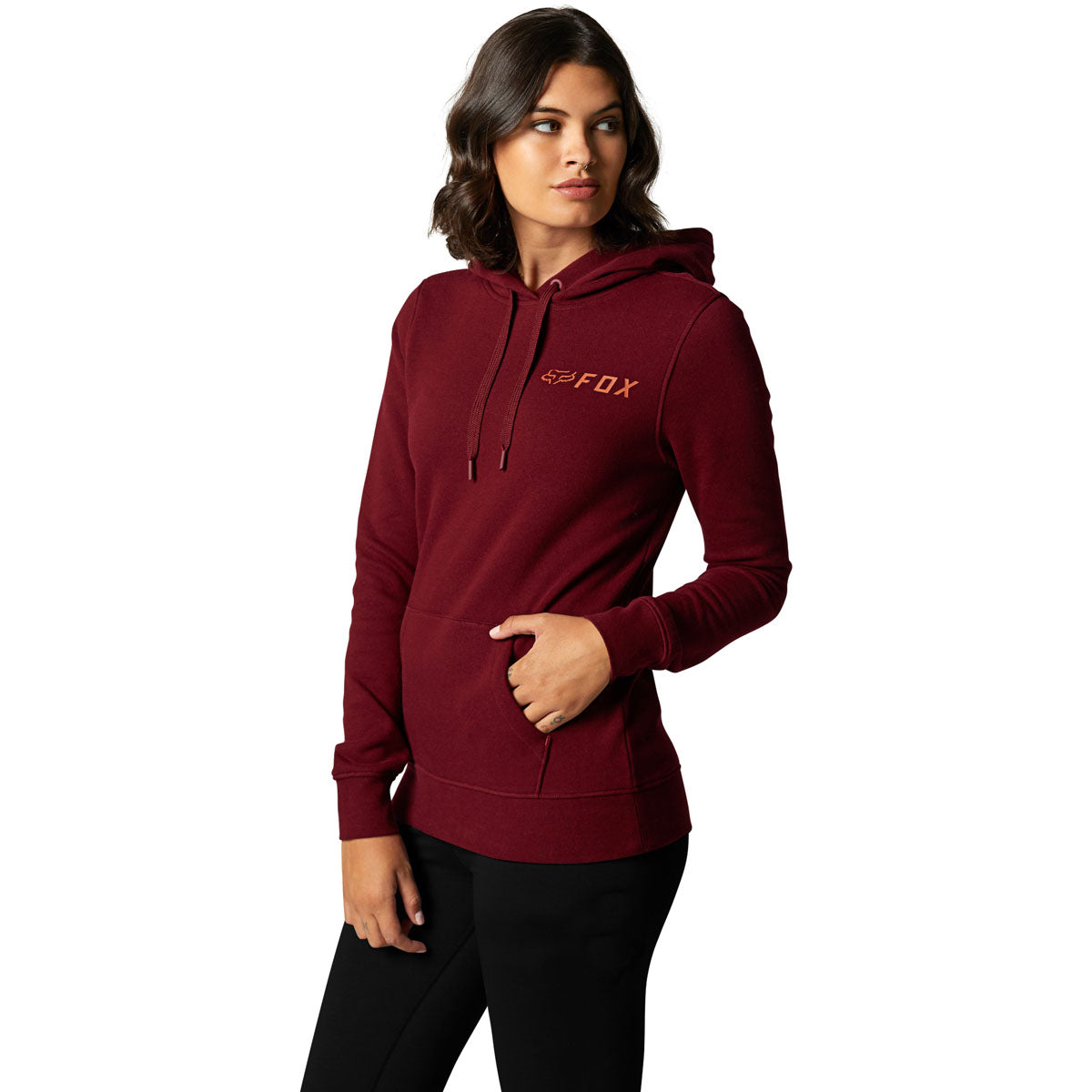 Fox Racing Apex Pullover Fleece Hoodie - Cranberry