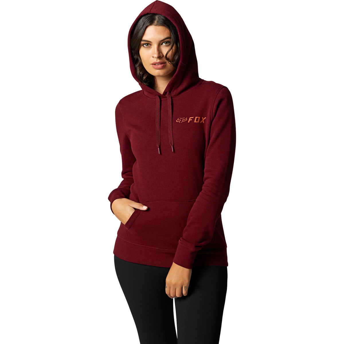 Fox Racing Apex Pullover Fleece Hoodie - Cranberry