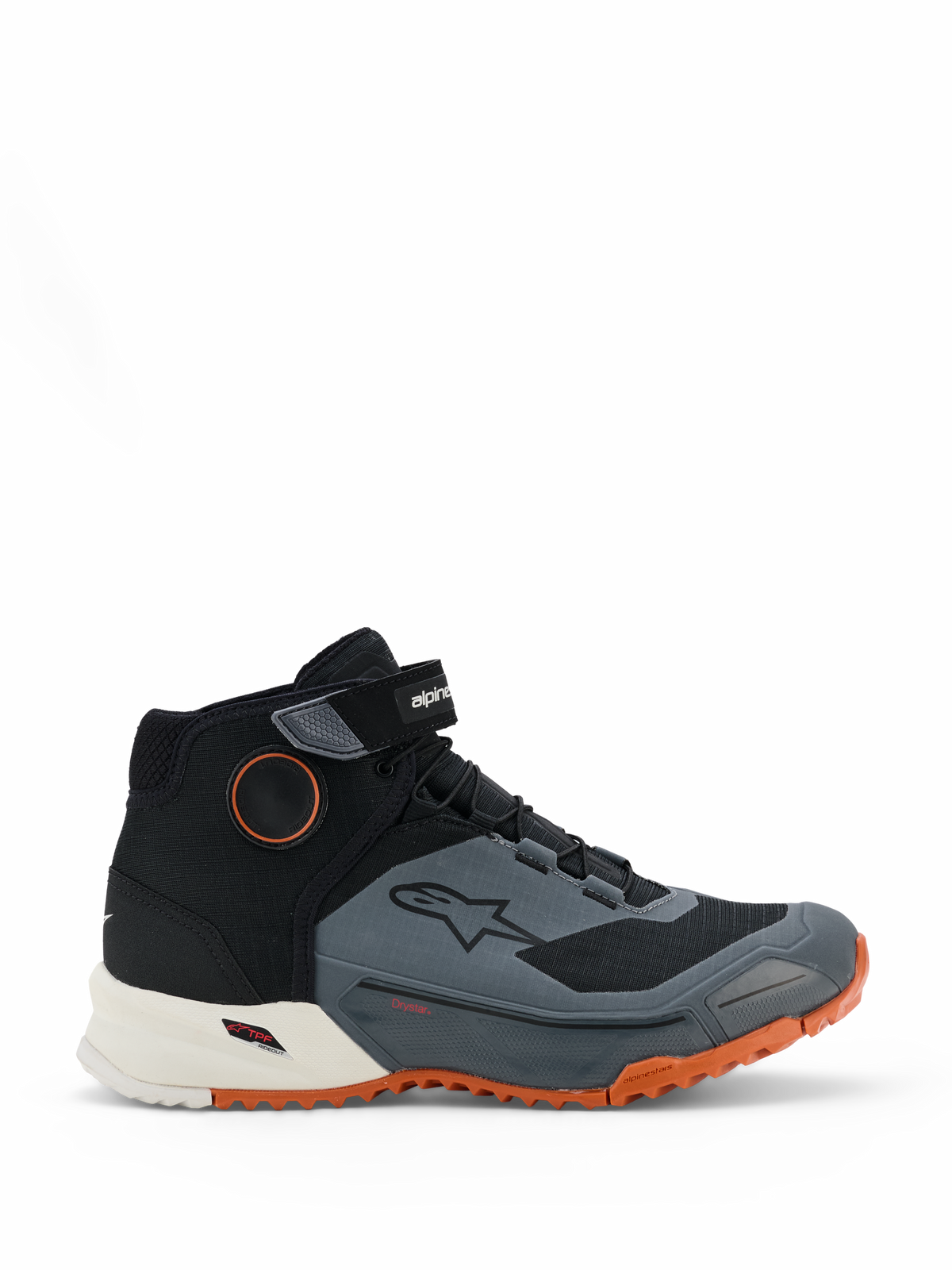 Alpinestars CR-X Drystar Riding Shoes - Black/Dark Gray/Rust