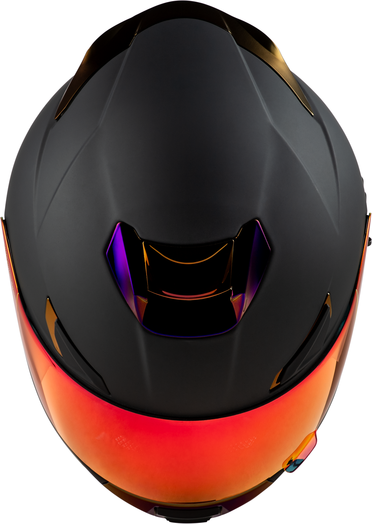 Fly Racing Sentinel Solid Helmet - Matte Black/Charcoal Chrome