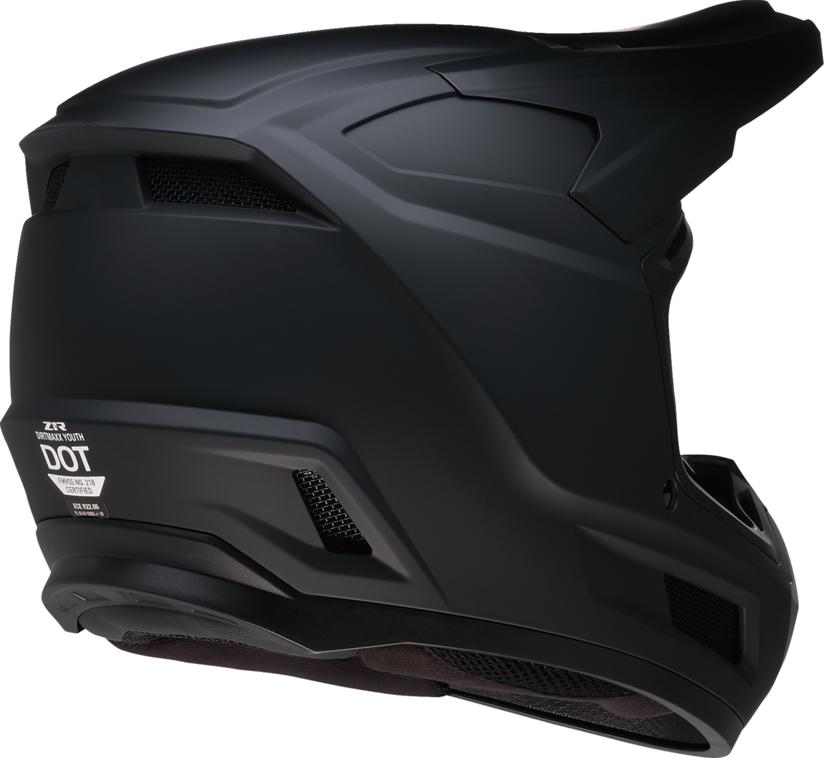 Z1R Youth Dirt Maxx Helmet - Matte Black