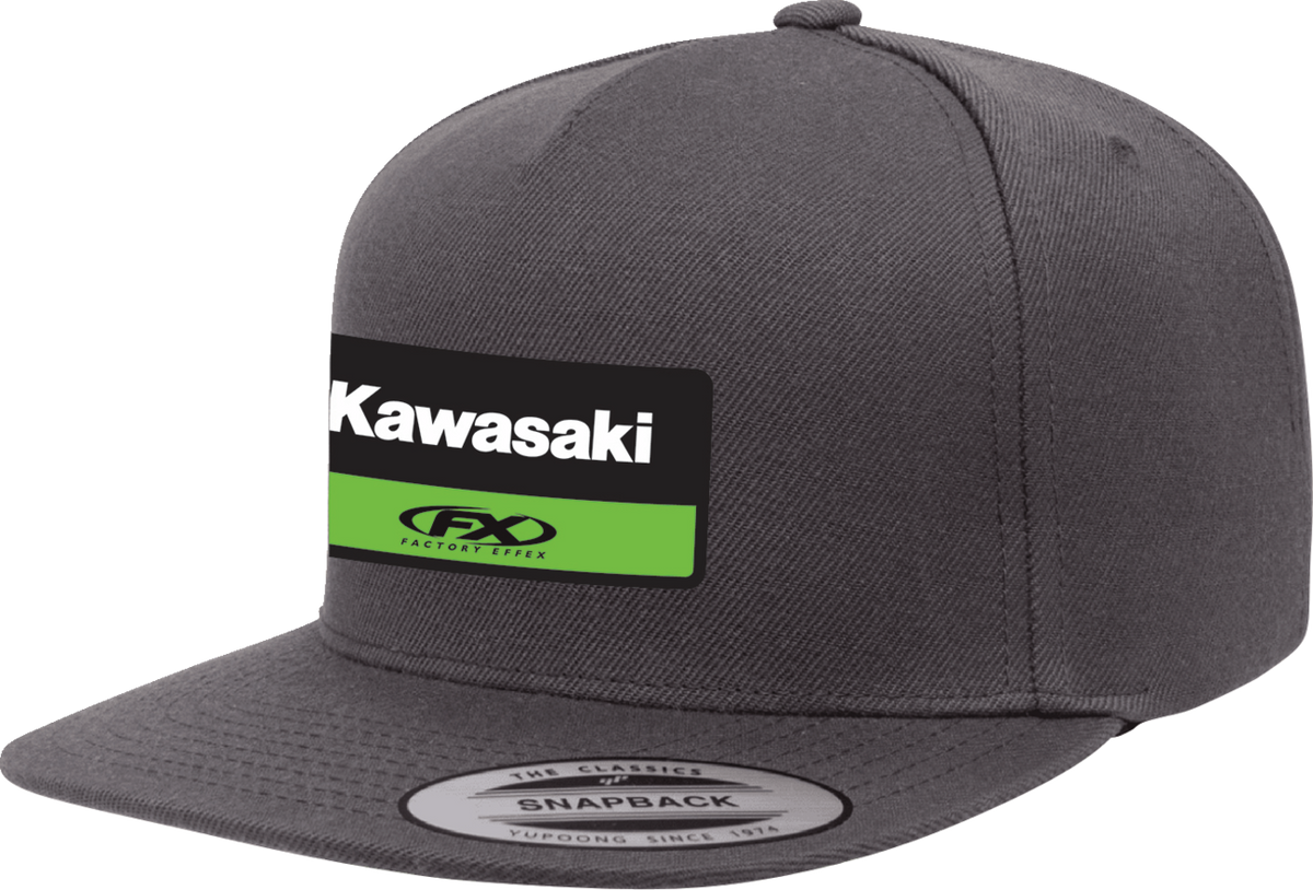 Facotry Effex Kawasaki Victory Snapback hat - Charcoal Gray