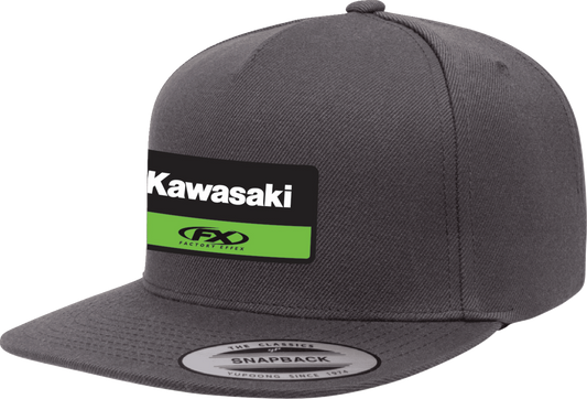 Facotry Effex Kawasaki Victory Snapback hat - Charcoal Gray