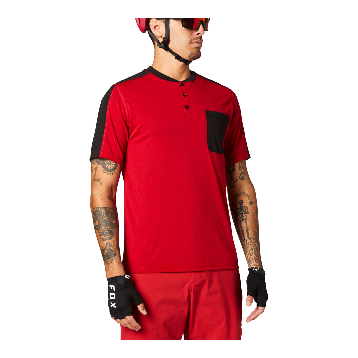 Fox Racing Ranger Dri-Release Henley Jersey CLOSEOUT - Chili