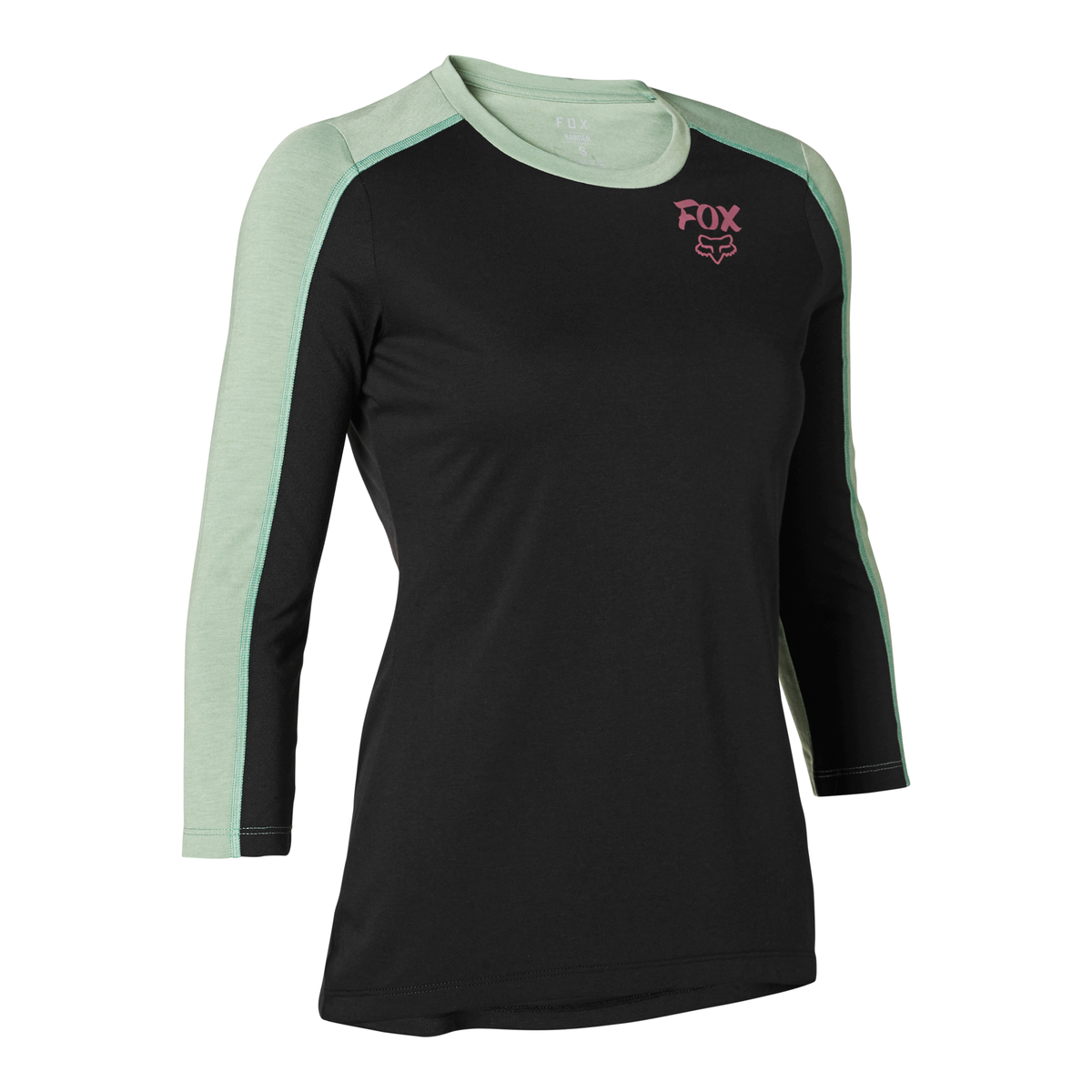 Fox Racing Womens Ranger Dri-Release 3/4 Jersey CLOSEOUT - Black/Green