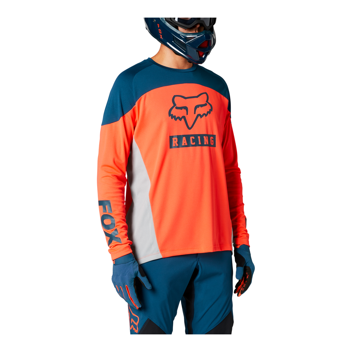 Fox Racing Defend Long Sleeve Jersey CLOSEOUT - Atomic Punch