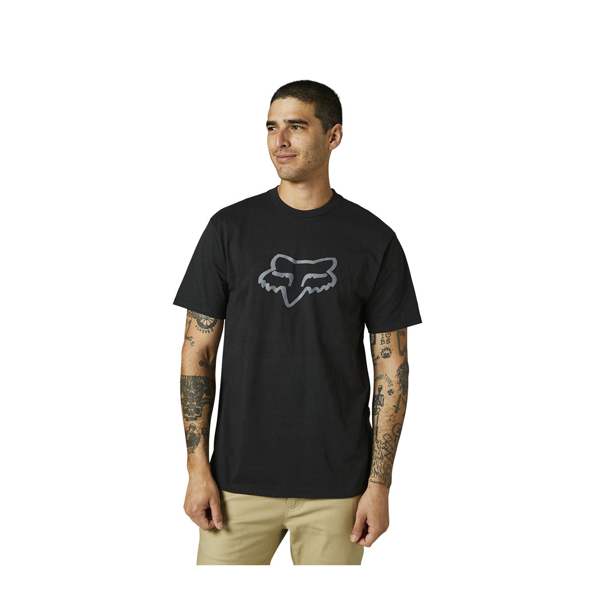 Fox Racing Legacy Fox Head Tee - Black/Black