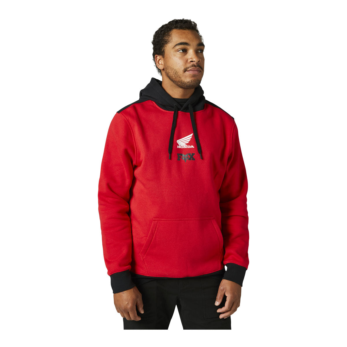 Fox Racing Honda Wing Pullover Fleece Hoodie - Flame Red