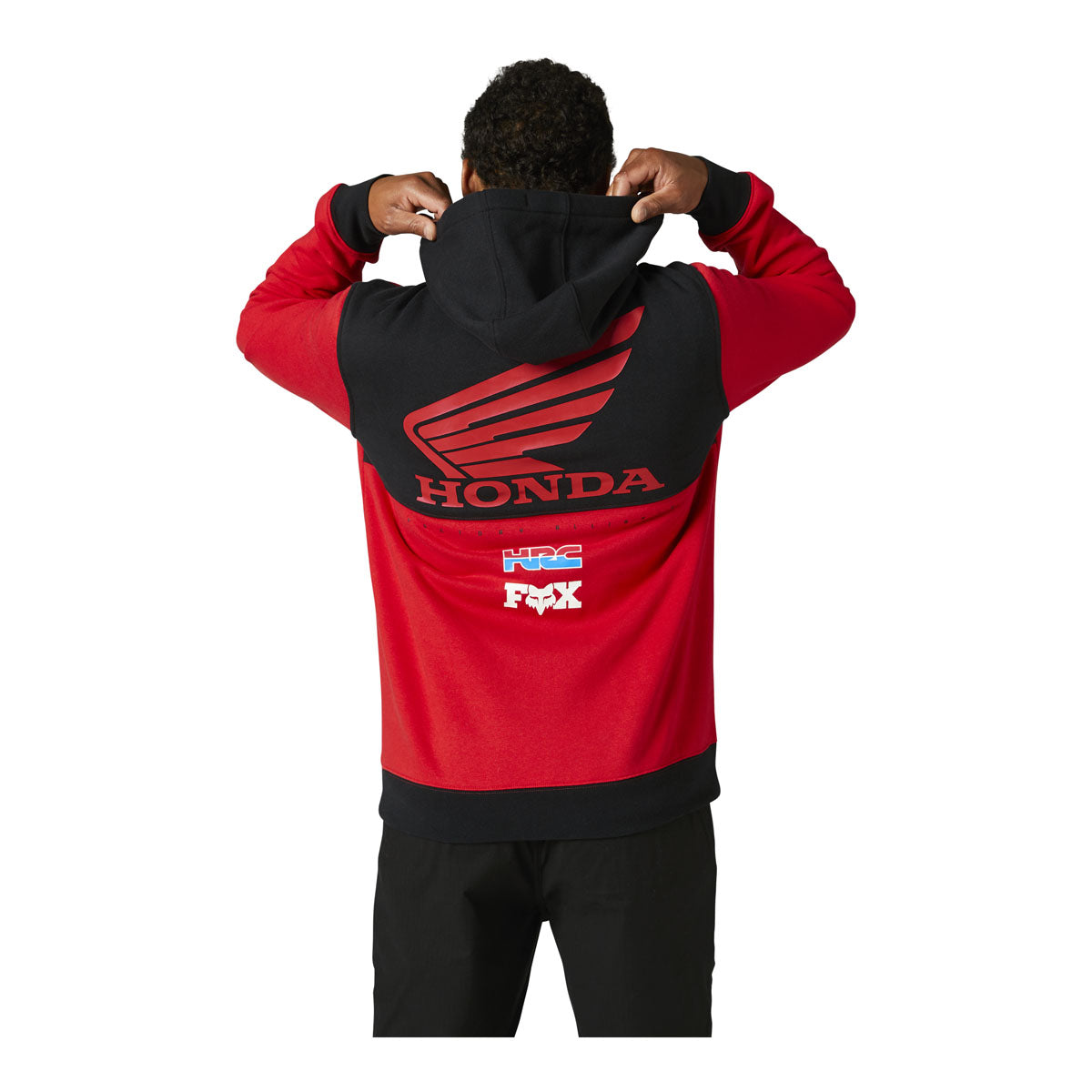Fox Racing Honda Wing Pullover Fleece Hoodie - Flame Red