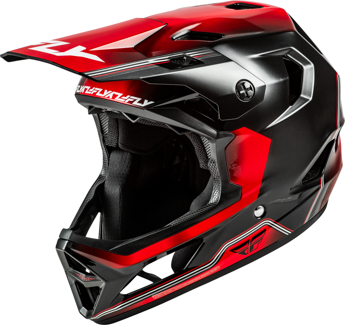 Fly Racing Rayce Repeat Bicycle Helmet - Black/Red