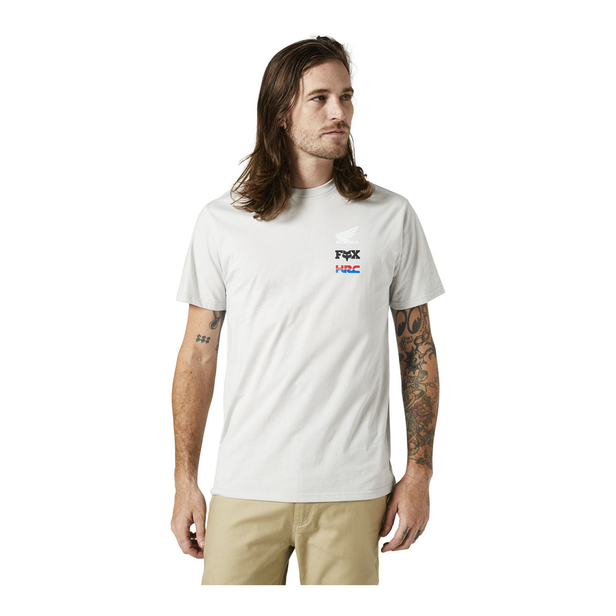Fox Racing Honda Wing Tee - Light Grey