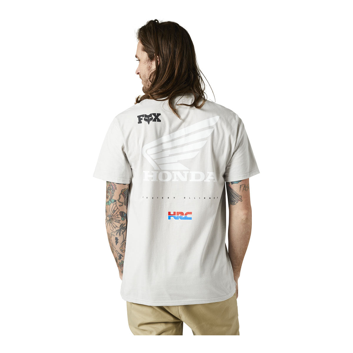 Fox Racing Honda Wing Tee - Light Grey