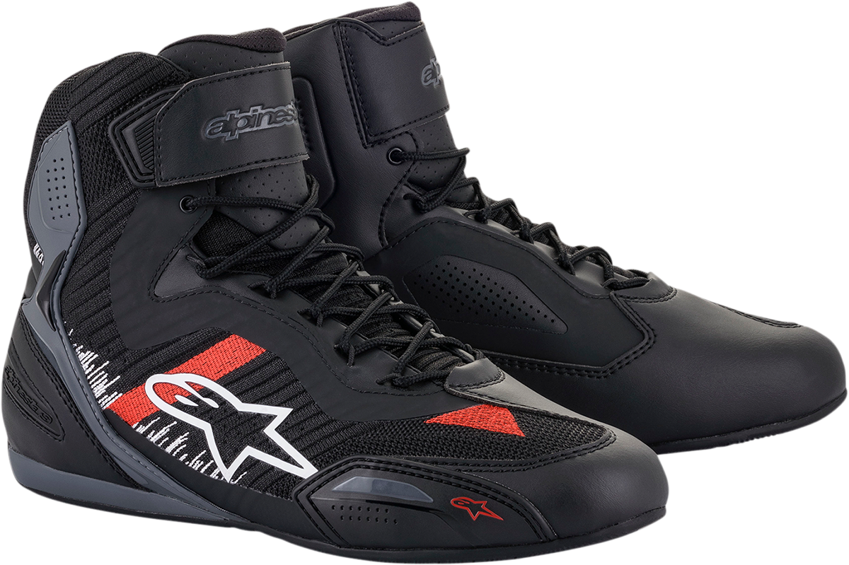 Alpinestars Faster-3 Rideknit Shoes - Black/Gray/Red