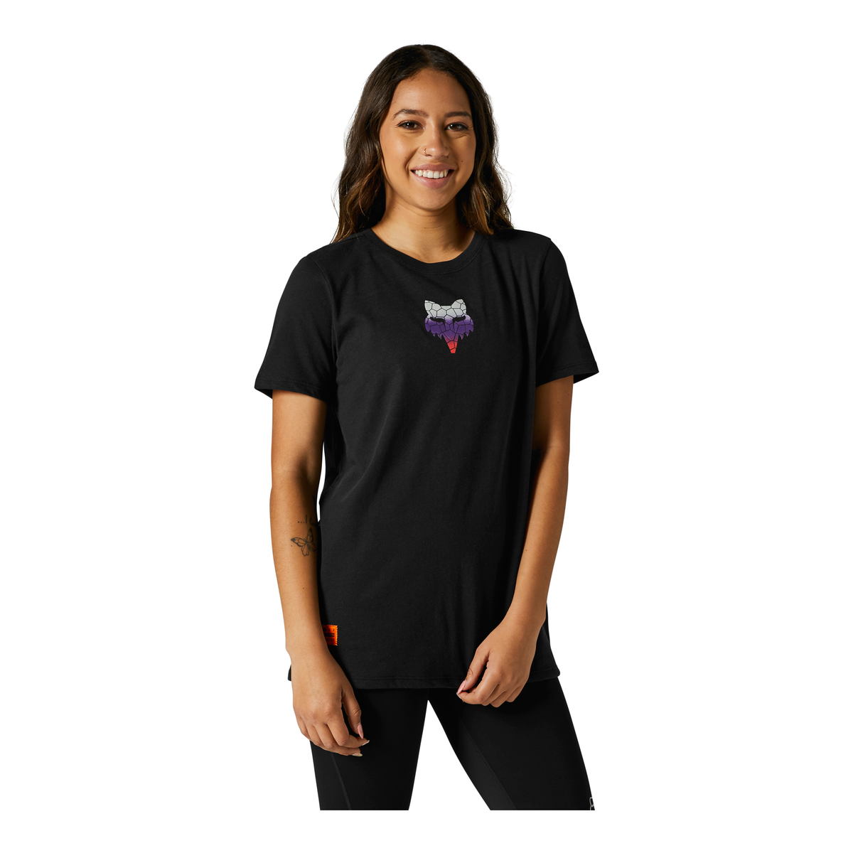 Fox Racing Womens Skarz Tee CLOSEOUT - Black