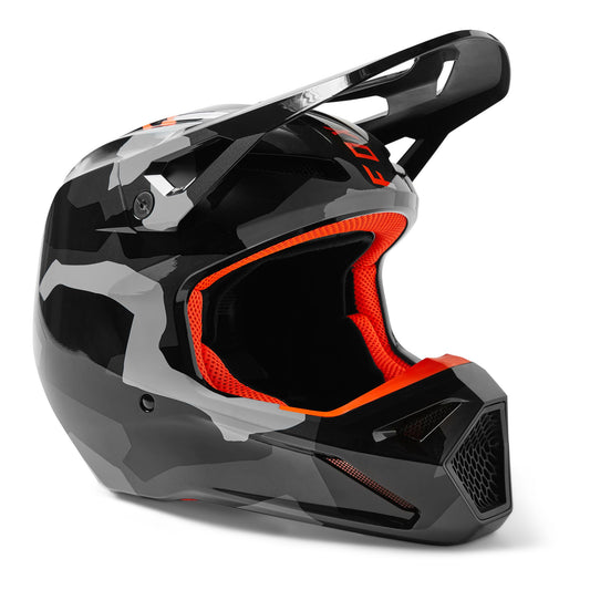 Fox Racing Youth V1 Bnkr Helmet - Grey Camo