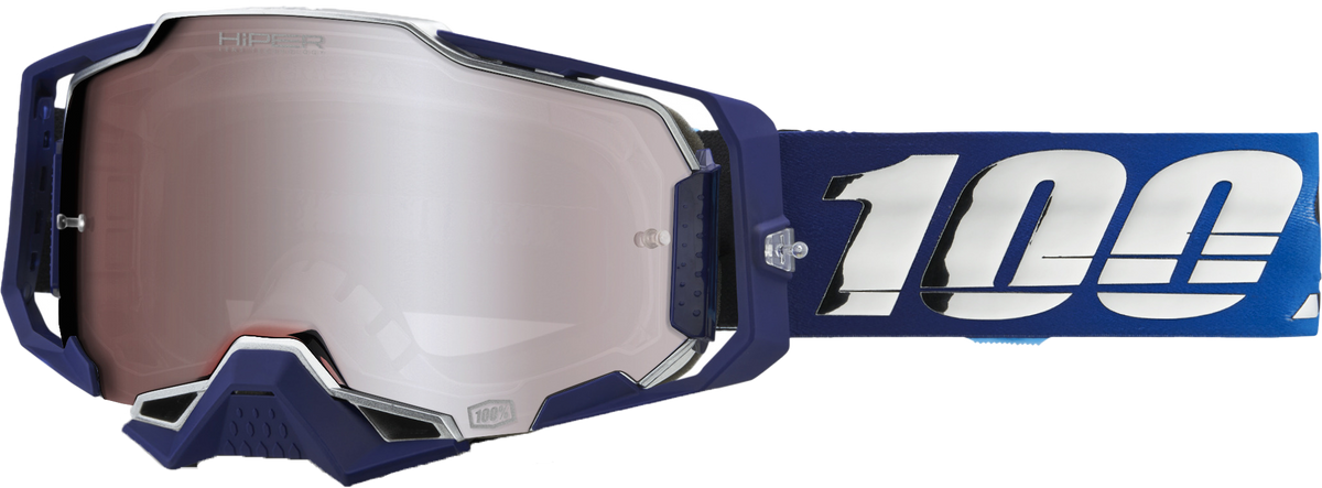 100% Armega Hiper Goggles Novel / Mirror Silver Lens