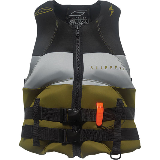 Slippery Surge Neo Vest - Olive/Black