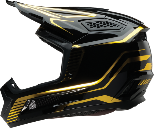 Z1R Dirt Maxx Monogram Helmet - Black/Gold