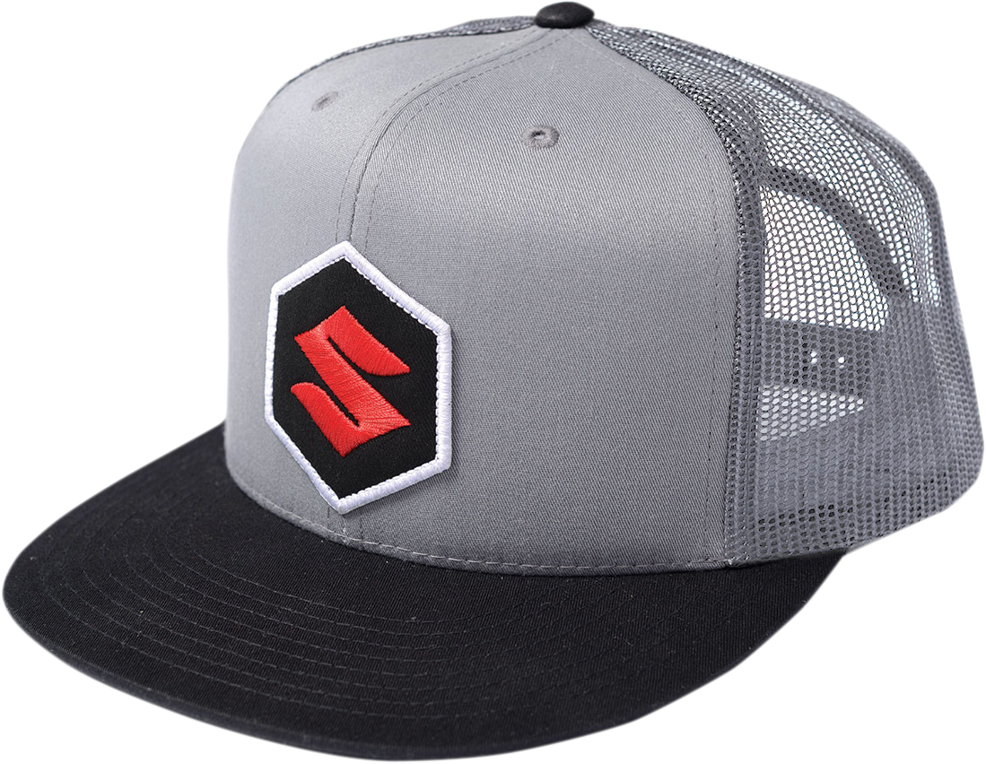Facotry Effex Suzuki Mark Snapback Hat - Black/Gray