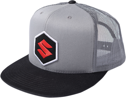 Facotry Effex Suzuki Mark Snapback Hat - Black/Gray