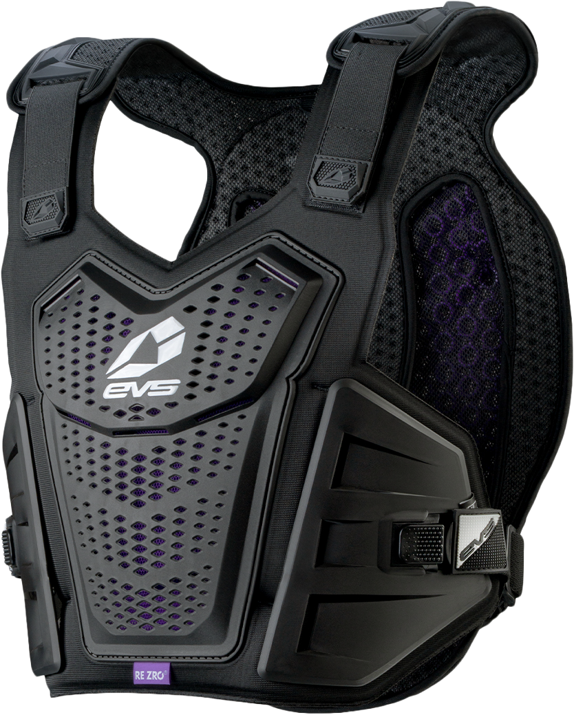 EVS F1 Pro Chest Protector w/ RE ZRO - Black/White