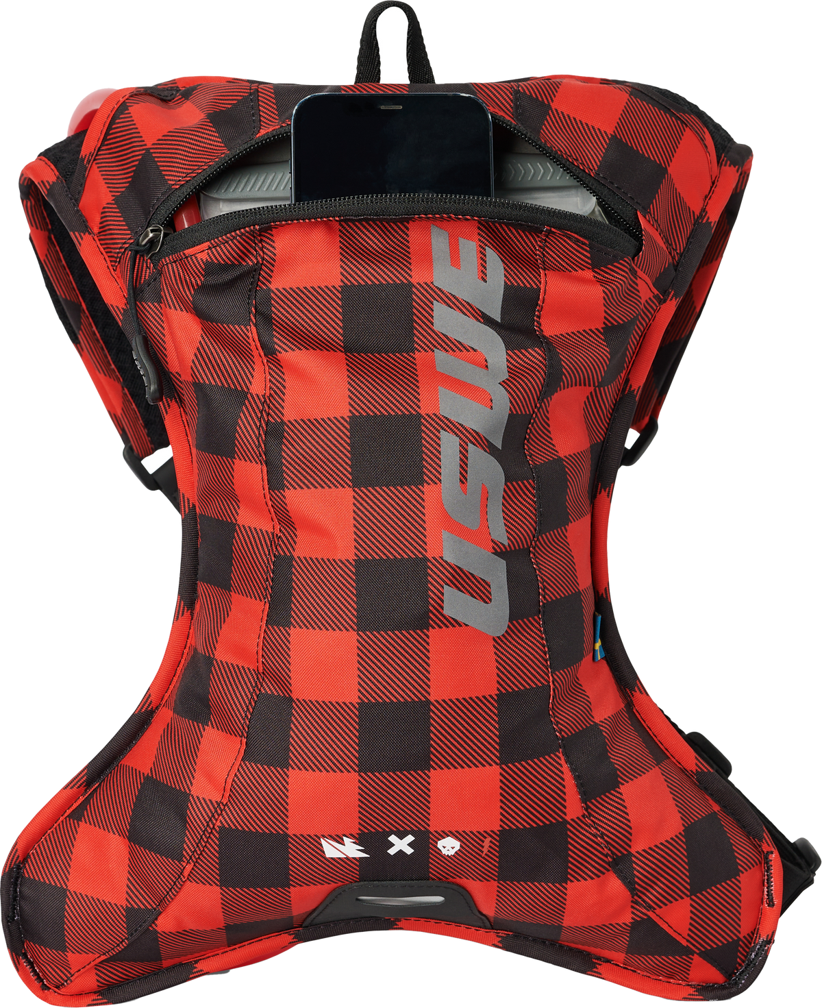USWE Outlander 2L Hydration Pack - Flannel Red/Black