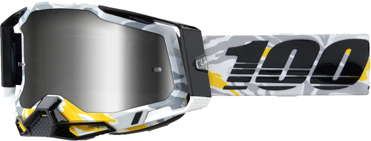 100% Racecraft 2 Goggles CLOSEOUT Korb / Mirror Silver Lens