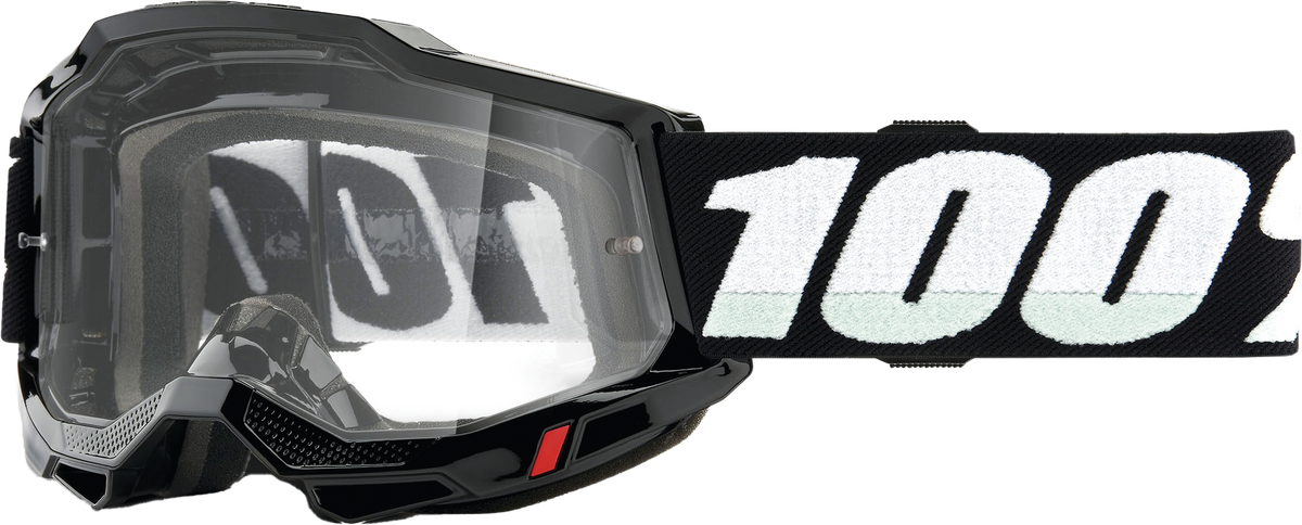 100% Accuri 2 Junior Goggles CLOSEOUT Black / Clear Lens
