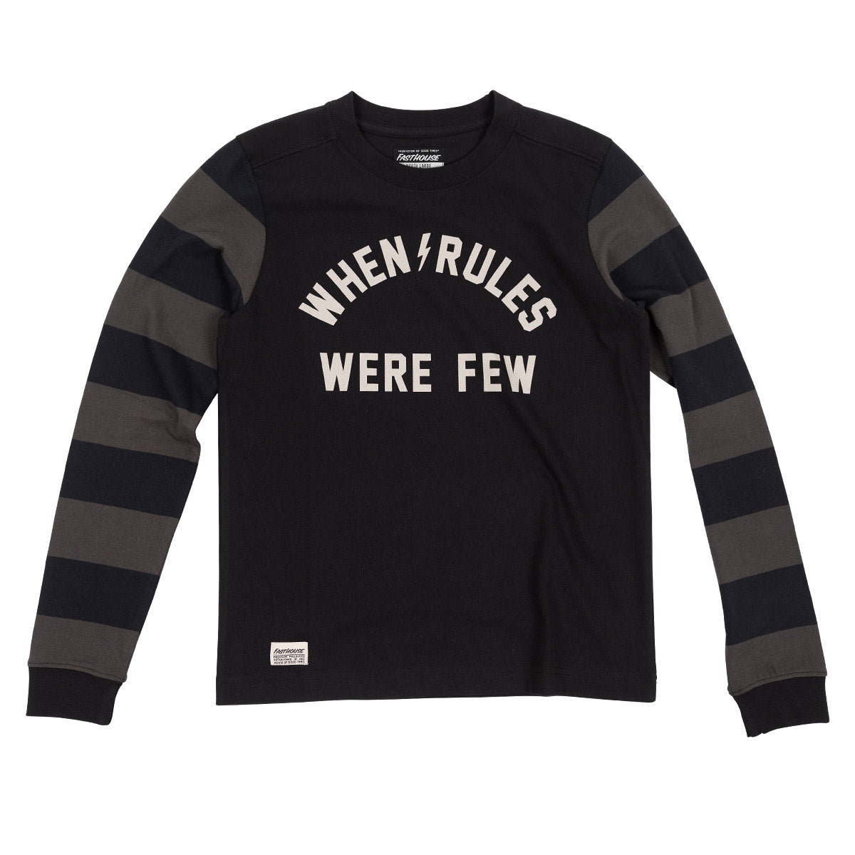 Fasthouse Sherwin Yarn Dye Long Sleeve Tee - Black