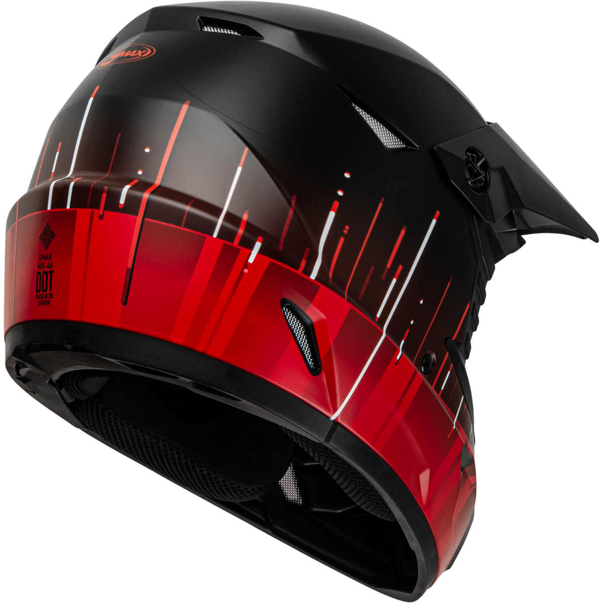 GMAX MX-46 Frequency Helmet Matte Black/Red