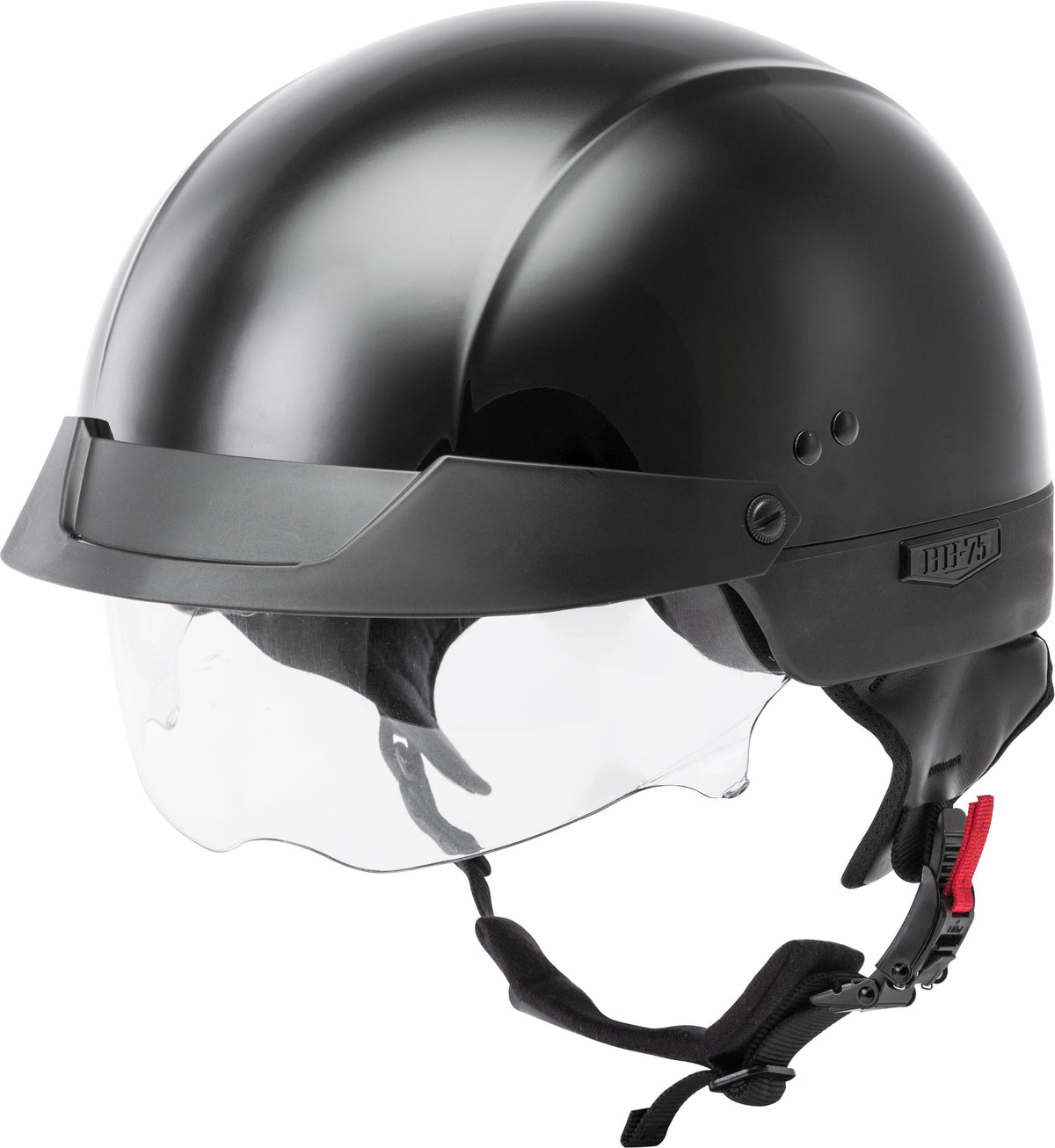 GMAX HH-75 Half Helmet Black