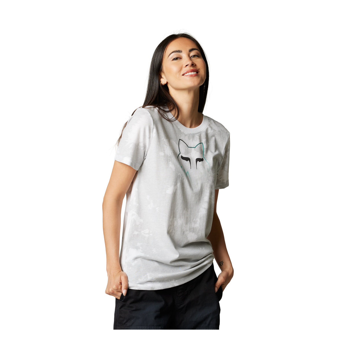 Fox Racing Detonate Tee CLOSEOUT - White/Grey